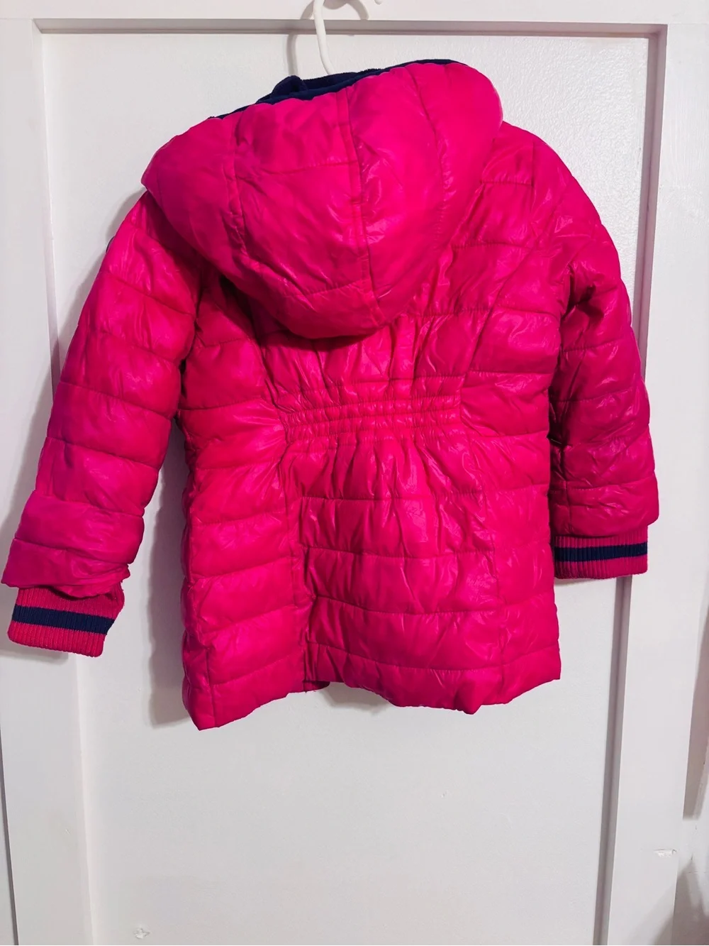 MICHAEL Michael Kors Girls Bright Pink Hooded Puffer Jacket